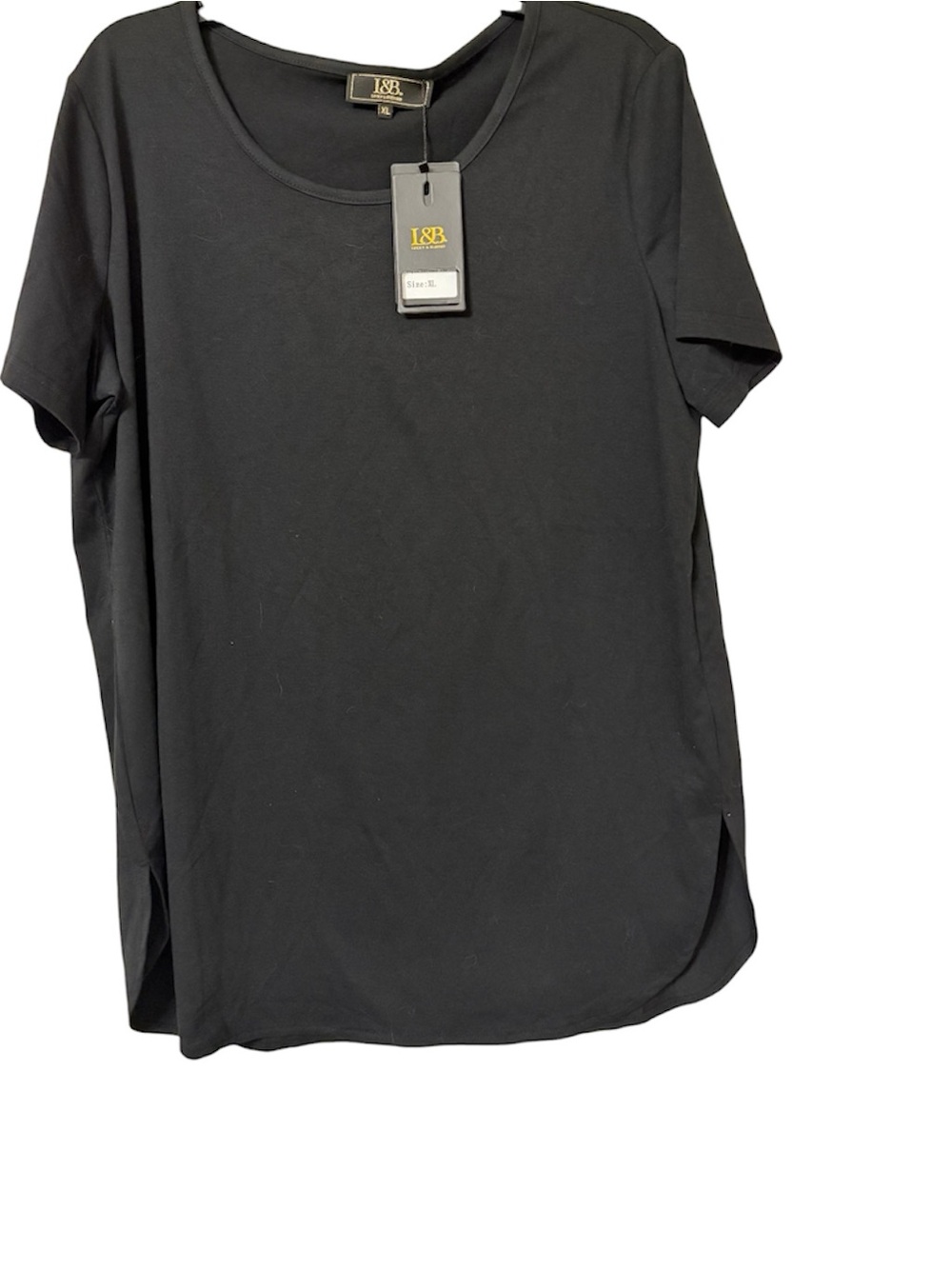 Lucky & Blessed Black Scoop Neck Top